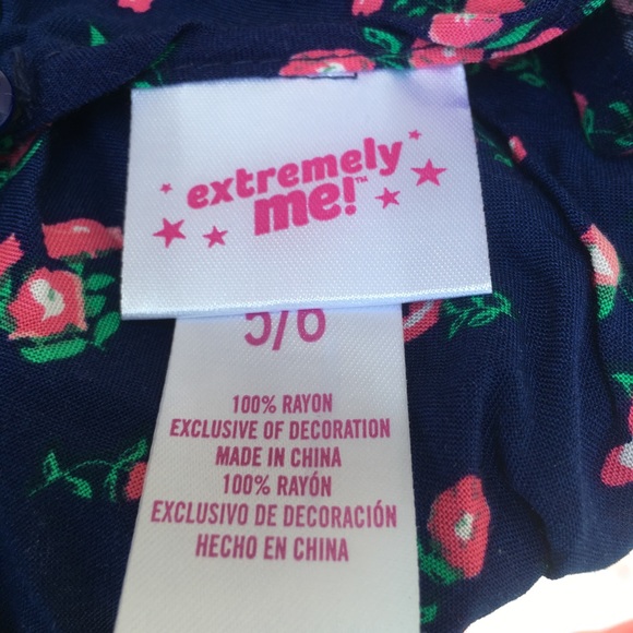 LASTCHANCE Girl jumpsuit Overall flowers size 5/6 - Picture 4 of 8